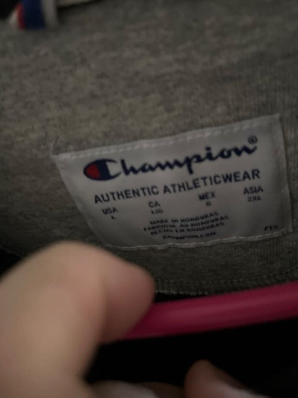 Champion Script Logo Crewneck Sweatshirt Black / White Script Logo Size L Used…